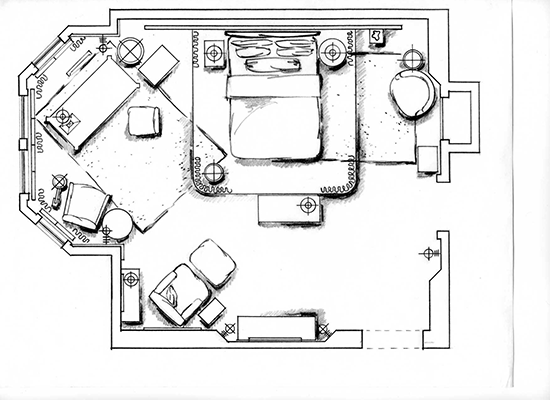 Creative floorplan layouts in NYC