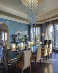 A Park Avenue Penthouse Dining Room