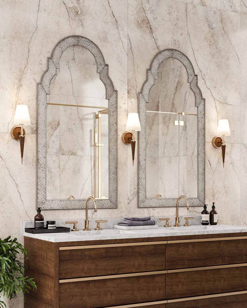 Kimpton Sconces in a Bathroom