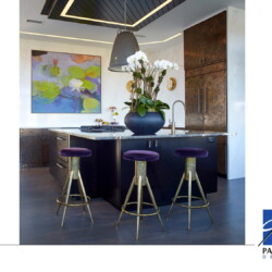 Pavarini's Oceanport Project with linear LED in kitchen