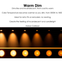 Warm Dim LED technology