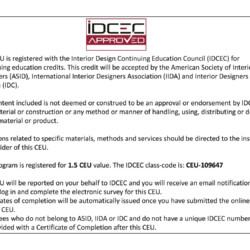 IDCEC APPROVAL
