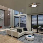 A Southbank duplex model Living Room